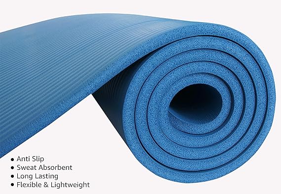 Nivia Yoga Mat 10 mm, Blue