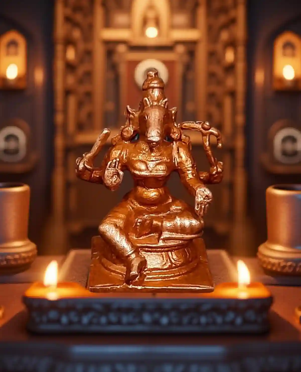 Searchers Paradise Kambi Kolam Rangoli Stencil Wooden, (5x5 Inches) Pack of 1 Piece